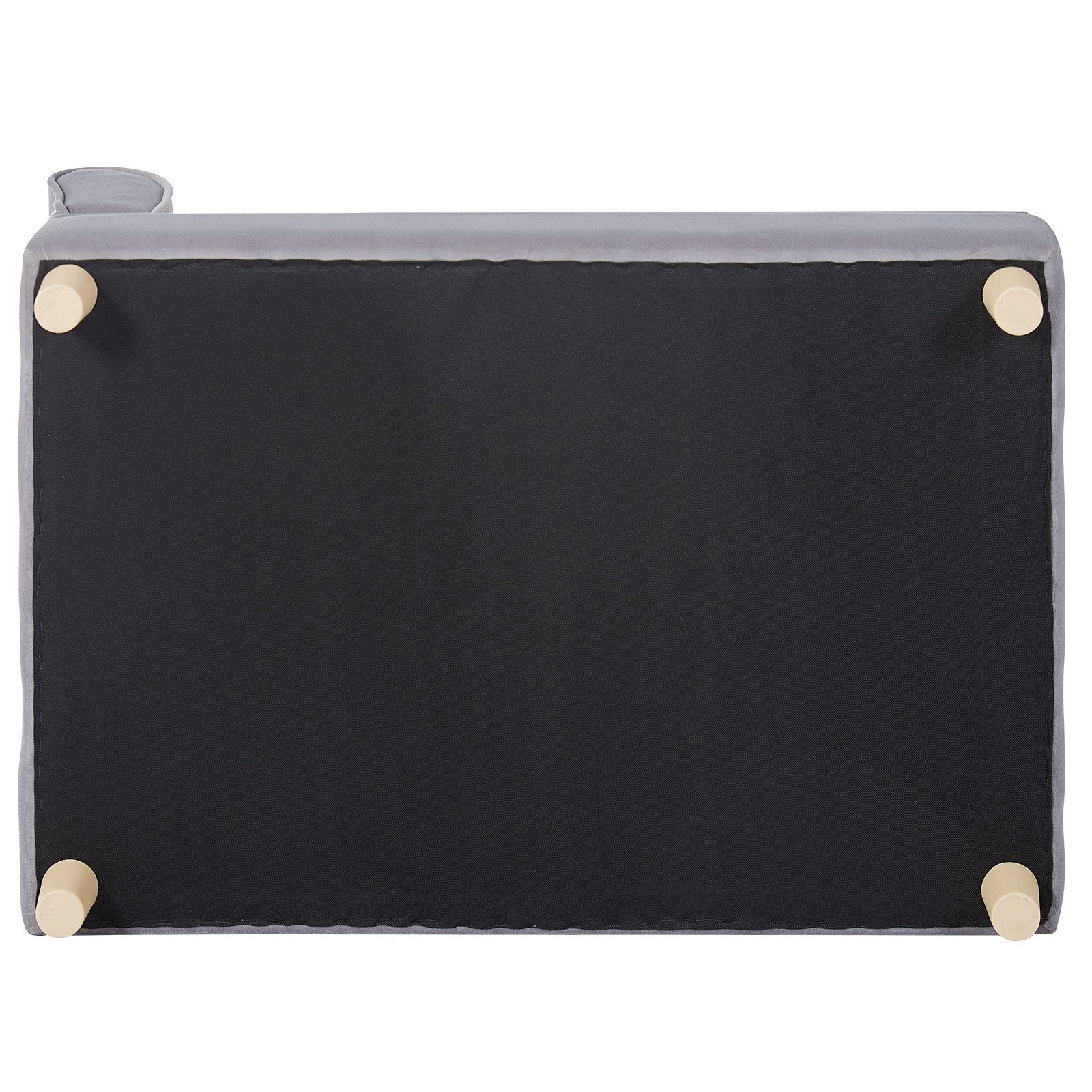 VEVOR Pet Sofa, Dog Couch for Large-Sized Dogs and Cats, Soft Velvety Dog Sofa Bed, 110 lbs Loading Cat Sofa, Grey 