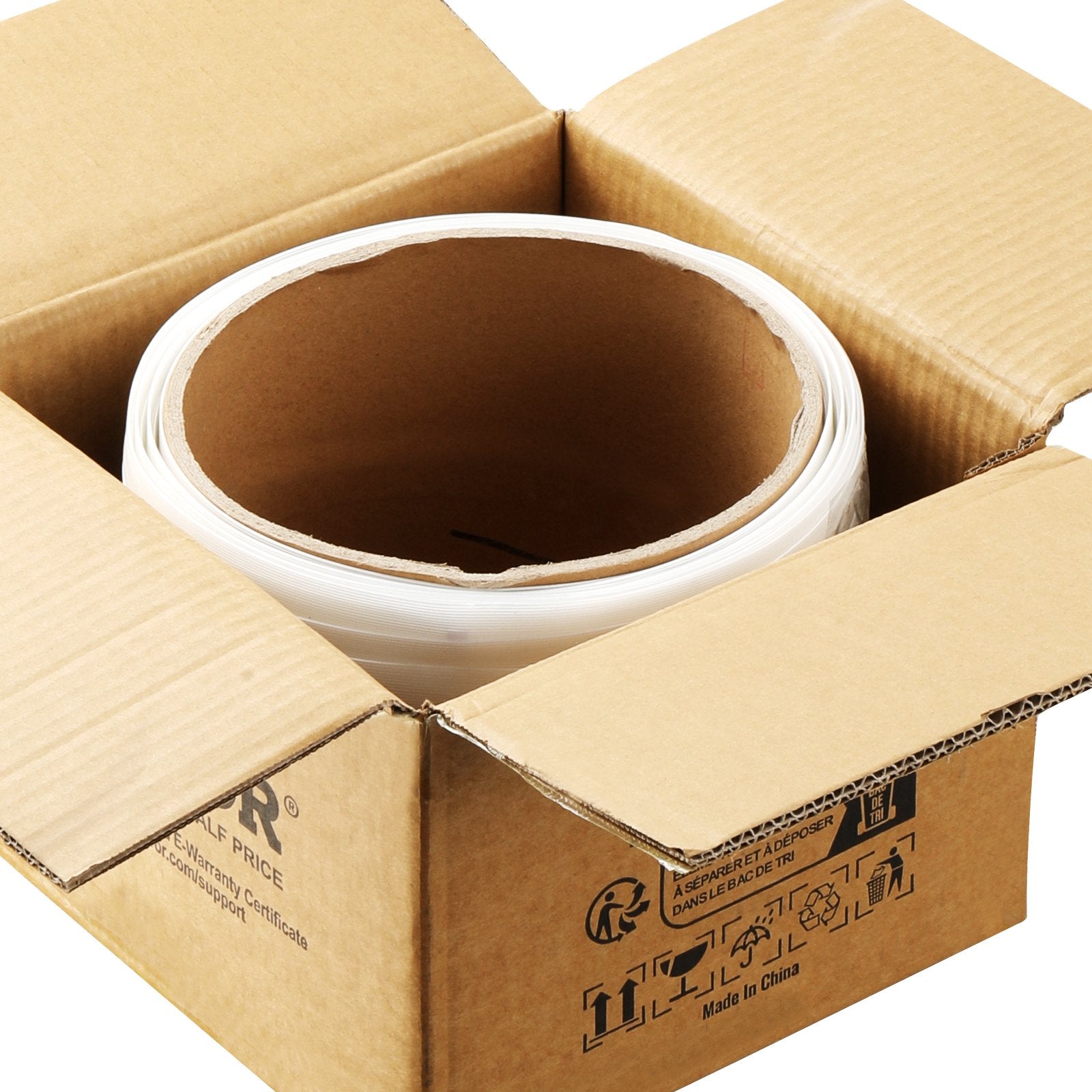 VEVOR Packaging Woven Strapping Roll 3/4" x 0.03" x 330' Banding Strap 1763 lbs 