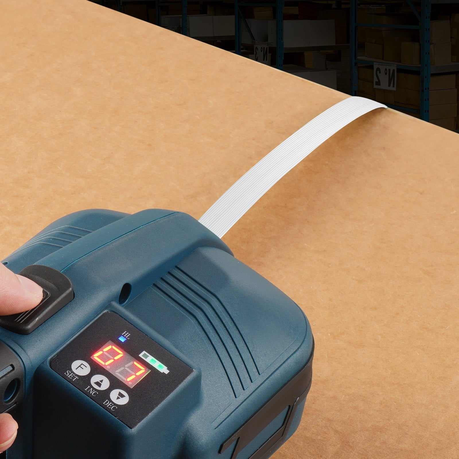 VEVOR Packaging Woven Strapping Roll 3/4" x 0.03" x 1640' Banding Strap 1763 lbs 