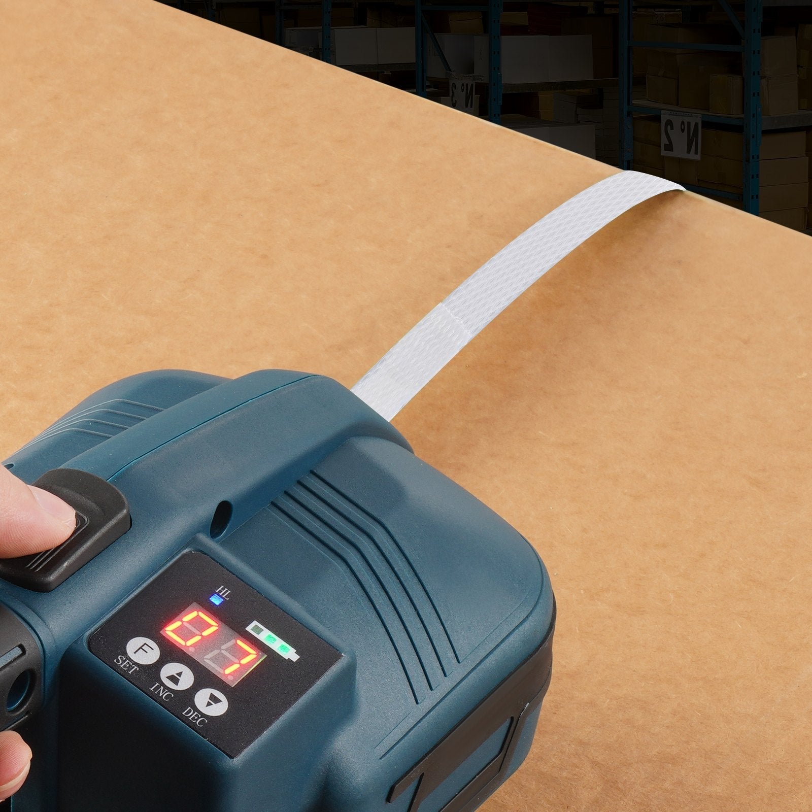 VEVOR Packaging PP Strapping Roll 1/2" x 0.03" x 9900' Banding Strap 243lbs Load 