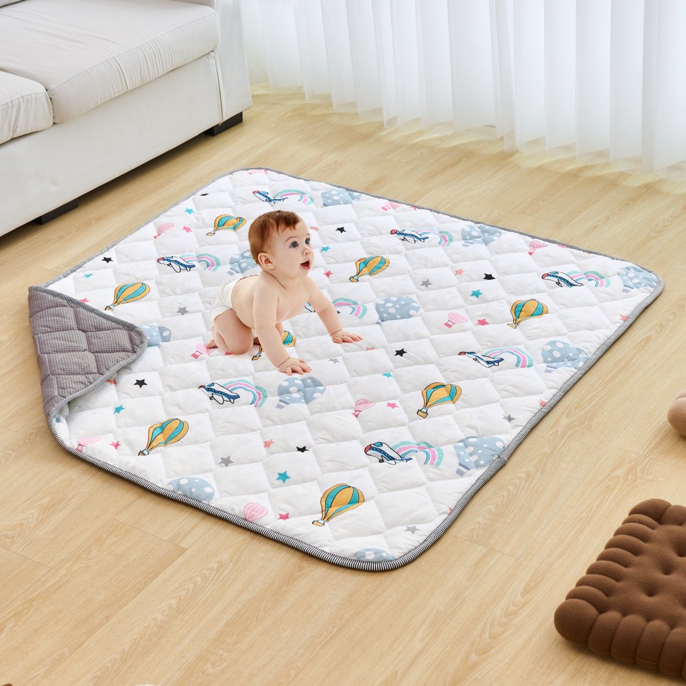 VEVOR 50"x50" Baby Play Mat Kids Crawling Soft Floor Playmat Infant Activity Mat 