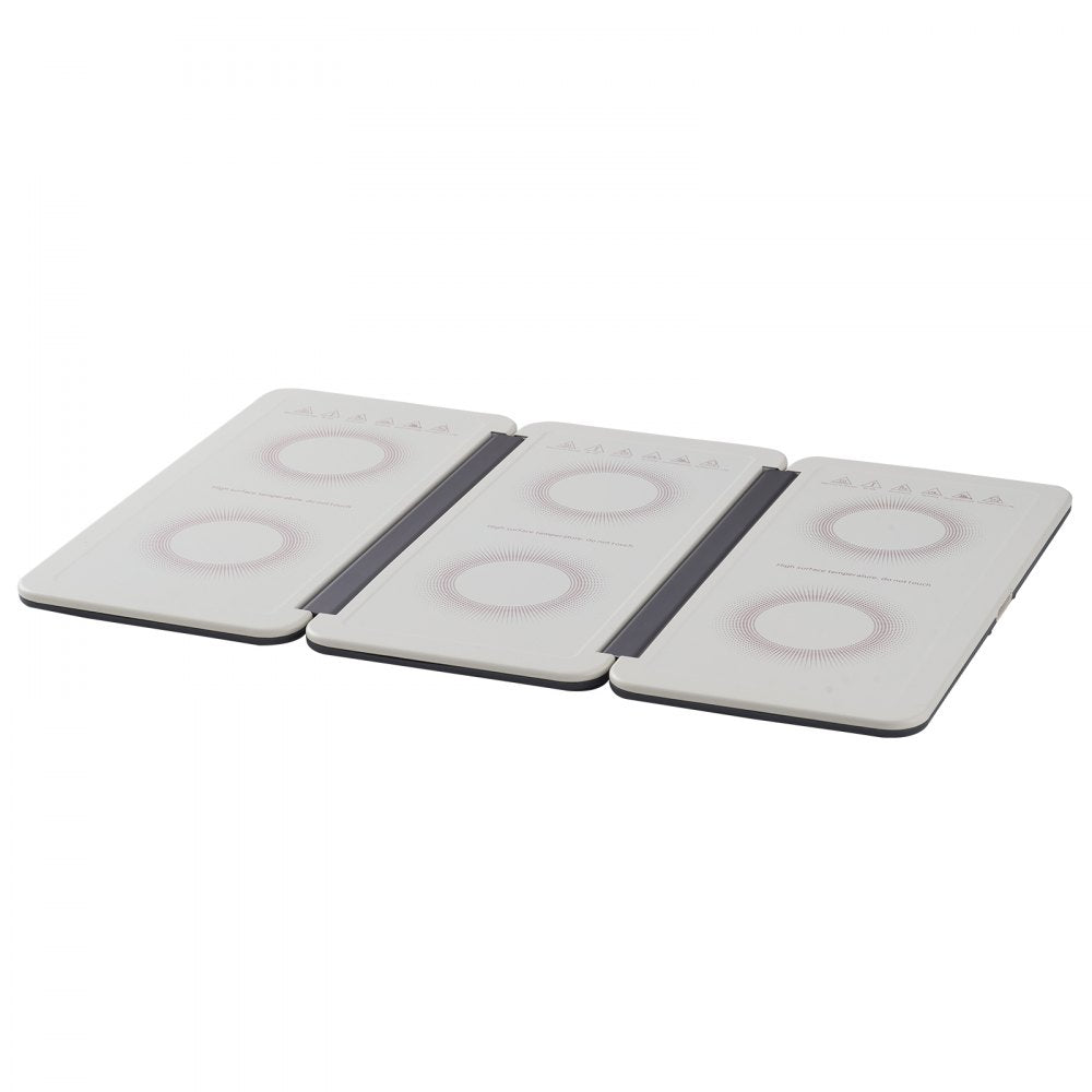 VEVOR Electric Warming Tray, 18.9" x 10.2" Portable Cold Rolled Sheet Heating Tray with Temperature Control (35-100?), Perfect for Catering, House, Parties, Events, Entertaining and Holiday, White 