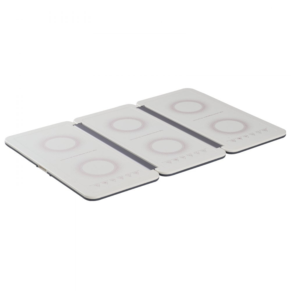 VEVOR Electric Warming Tray, 18.9" x 10.2" Portable Cold Rolled Sheet Heating Tray with Temperature Control (35-100?), Perfect for Catering, House, Parties, Events, Entertaining and Holiday, White 