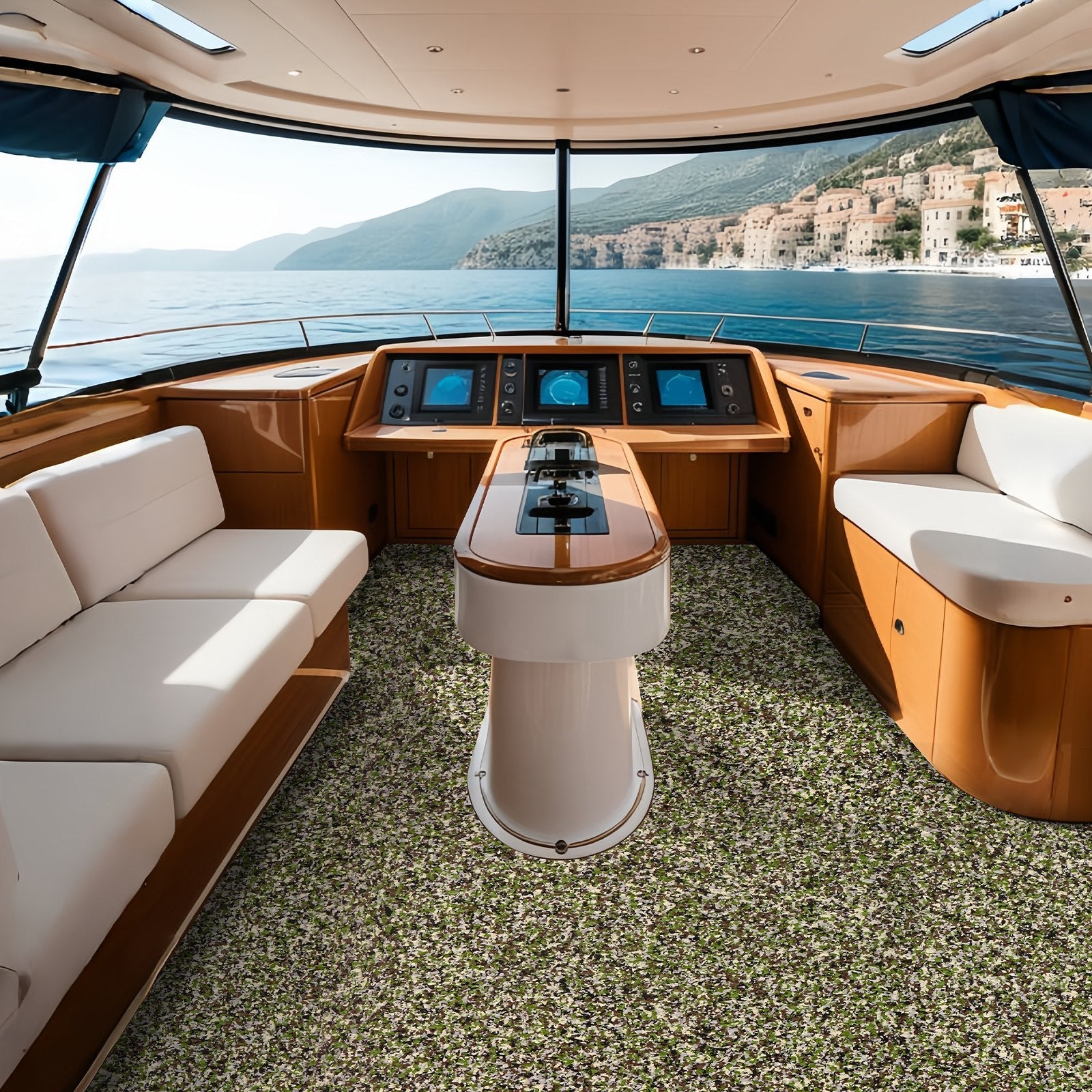 VEVOR Boat Flooring, EVA Foam Boat Decking 94.5" x 35.4", Non-Slip Self-Adhesive Flooring, 23.2 sq.ft Marine Carpet for Boats, Yacht, Pontoon, Kayak Decking 