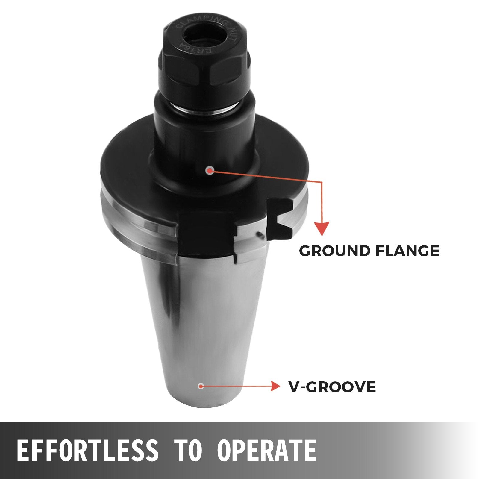 VEVOR CAT40 Tooling Er32 ER16 Collet End Mill Holder Drill Chuck Face Mill Precision Keyless Drill Chuck Mill Cutter ER32 Collets Heavy-duty Hand Tools 