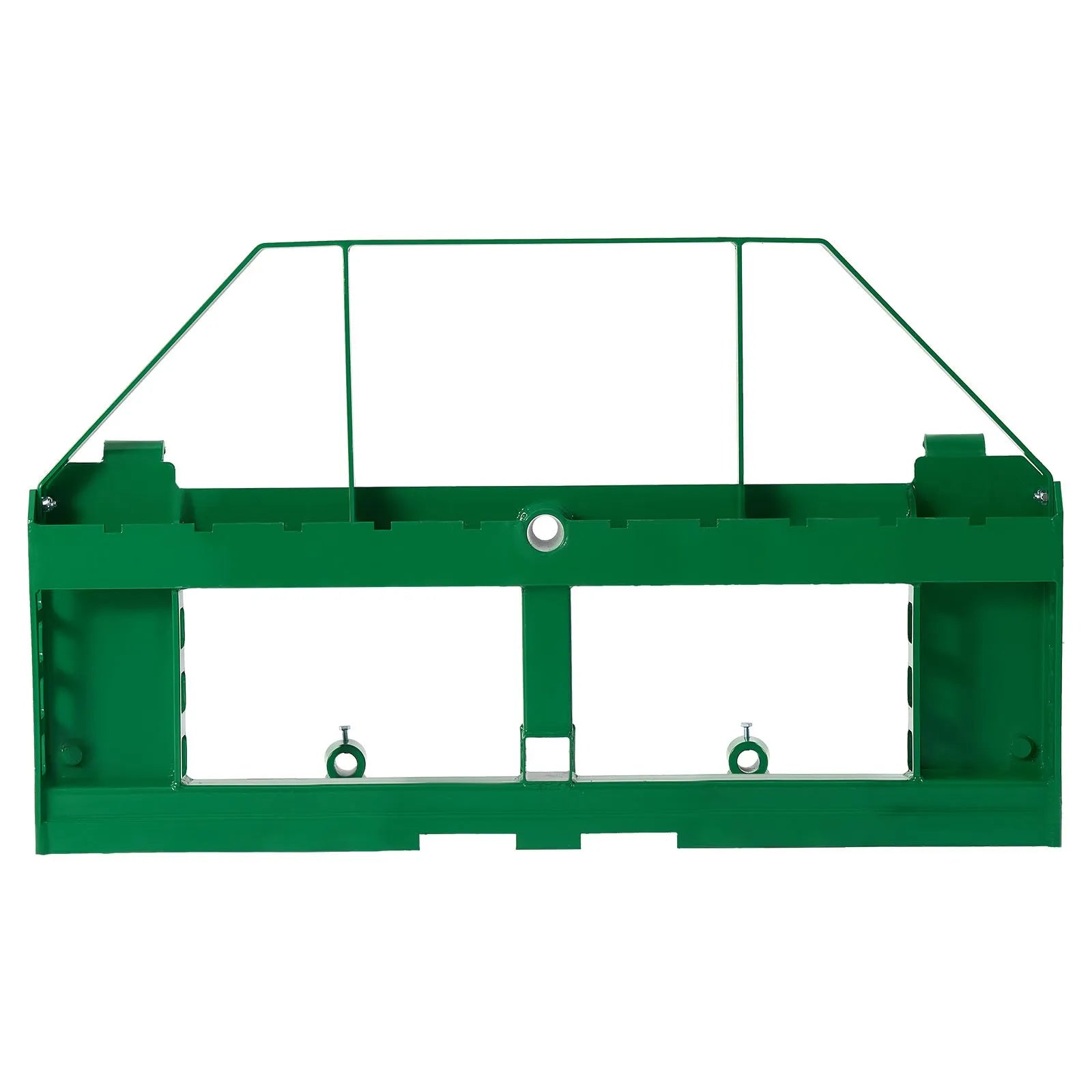 VEVOR Skid Steer Pallet Frame, 4000 lbs Rated Load Capacity, 45-inch Pallet Fork Frame Attachments with 2-inch Hitch Receiver & Spear Sleeves, Fit for John Deere Loaders Quick Attach Mount, Frame Only 