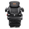 VEVOR Universal Tractor seat Suspension, Fold Down Forklift Seat with Adjustable Angle Back, Micro Switch, Seatbelt and Armrests, 3-level Shock Absorption Tractor Seat for Tractor Loader Excavator