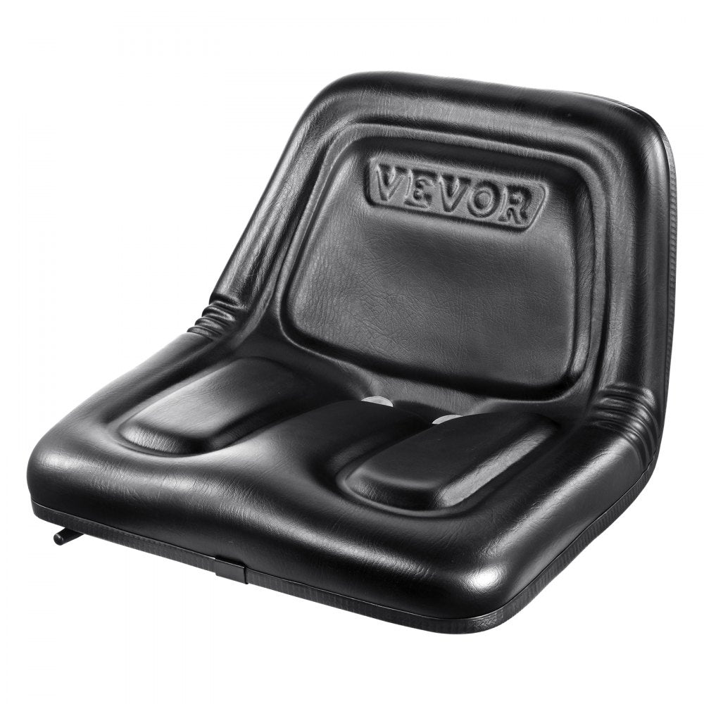 VEVOR Universal Tracor Seat, Lawn Mower Seat with Micro Switch and Drainage Holes, 6.3-13.4 inch Extended Slot Tractor Seat for Tractor Loader Excavator 
