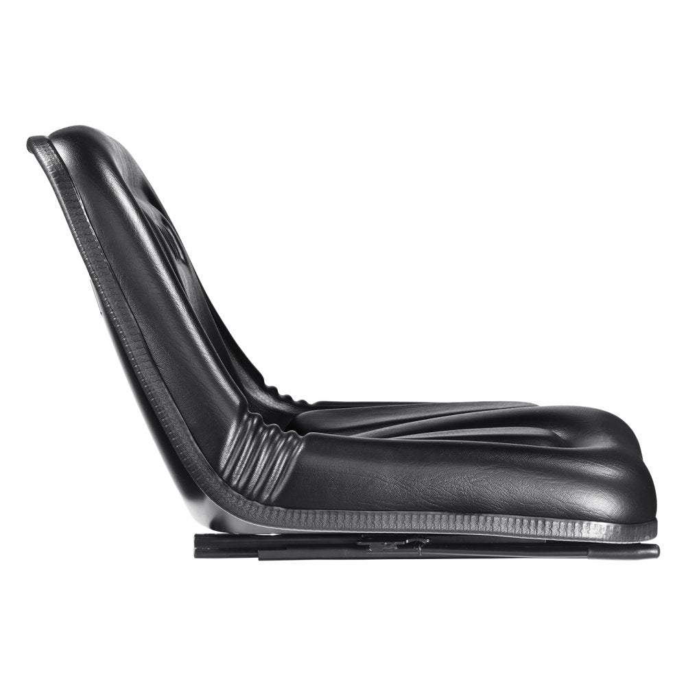 VEVOR Universal Tracor Seat, Lawn Mower Seat with Micro Switch and Drainage Holes, 6.3-13.4 inch Extended Slot Tractor Seat for Tractor Loader Excavator 