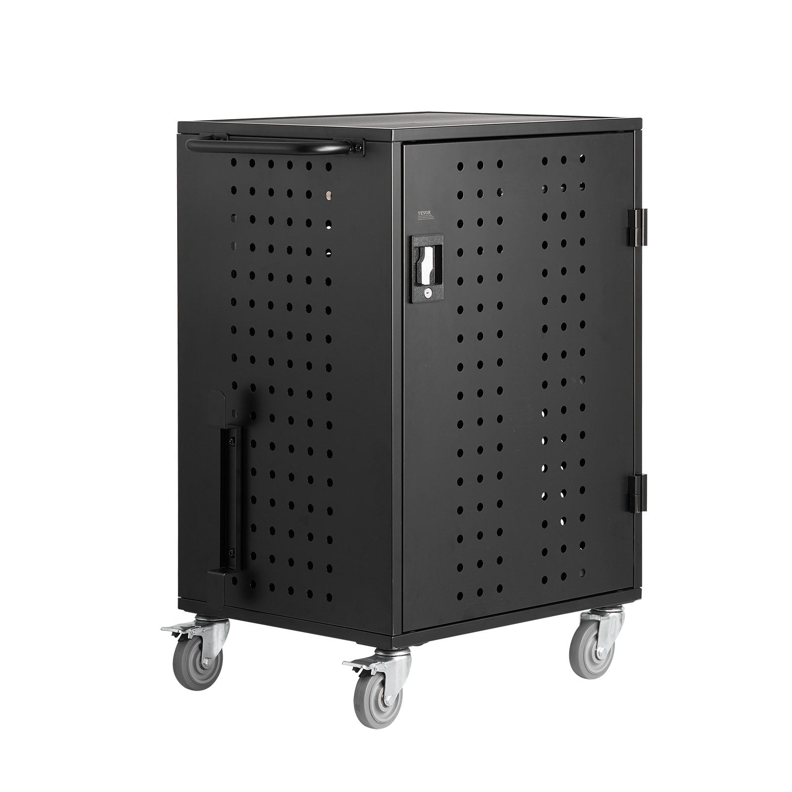 VEVOR Charging Cart Mobile Locking Charging Cart 32 Devices for Laptop & Tablet 