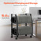 32 Device Mobile Laptop Charging Cart with Wheels Open Charging Station for Tablets and Laptops up to 15.6