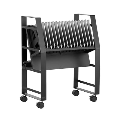 VEVOR Charging Cart Mobile Open Charging Cart 16 Devices for Laptop and Tablet 
