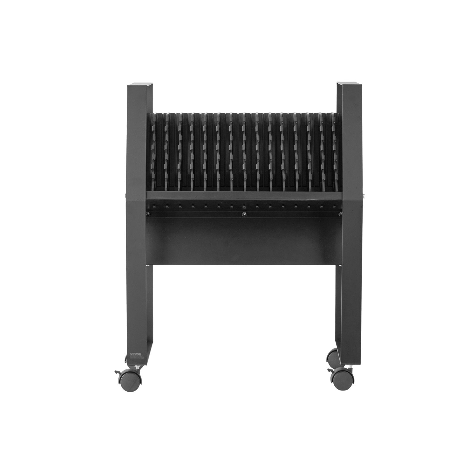 VEVOR Charging Cart Mobile Open Charging Cart 16 Devices for Laptop and Tablet 