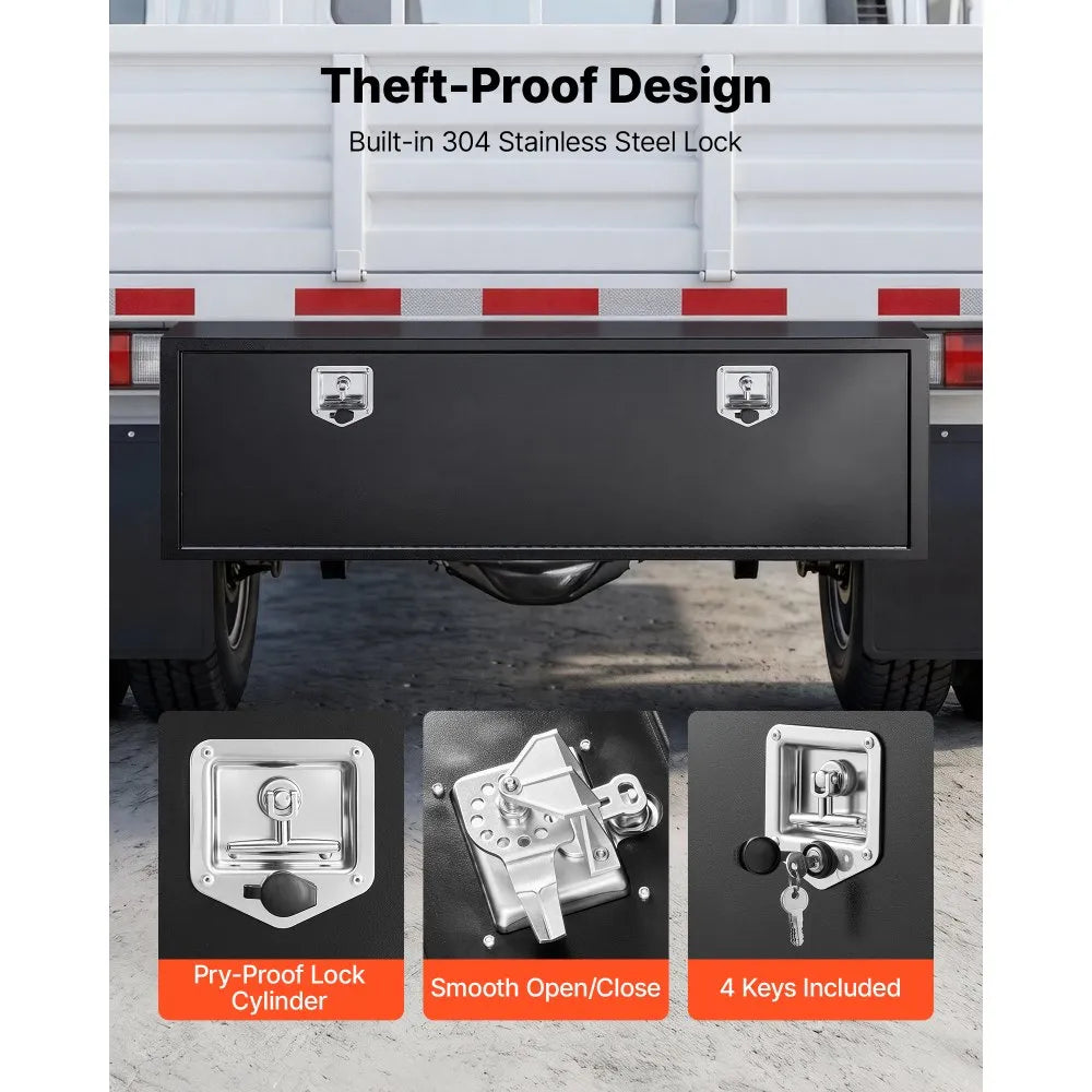 60" Underbody Truck Tool Box – Heavy-Duty Steel Storage Chest