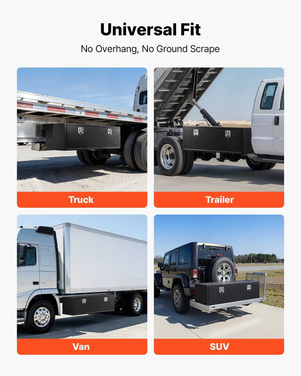 60" Underbody Truck Tool Box – Heavy-Duty Steel Storage Chest