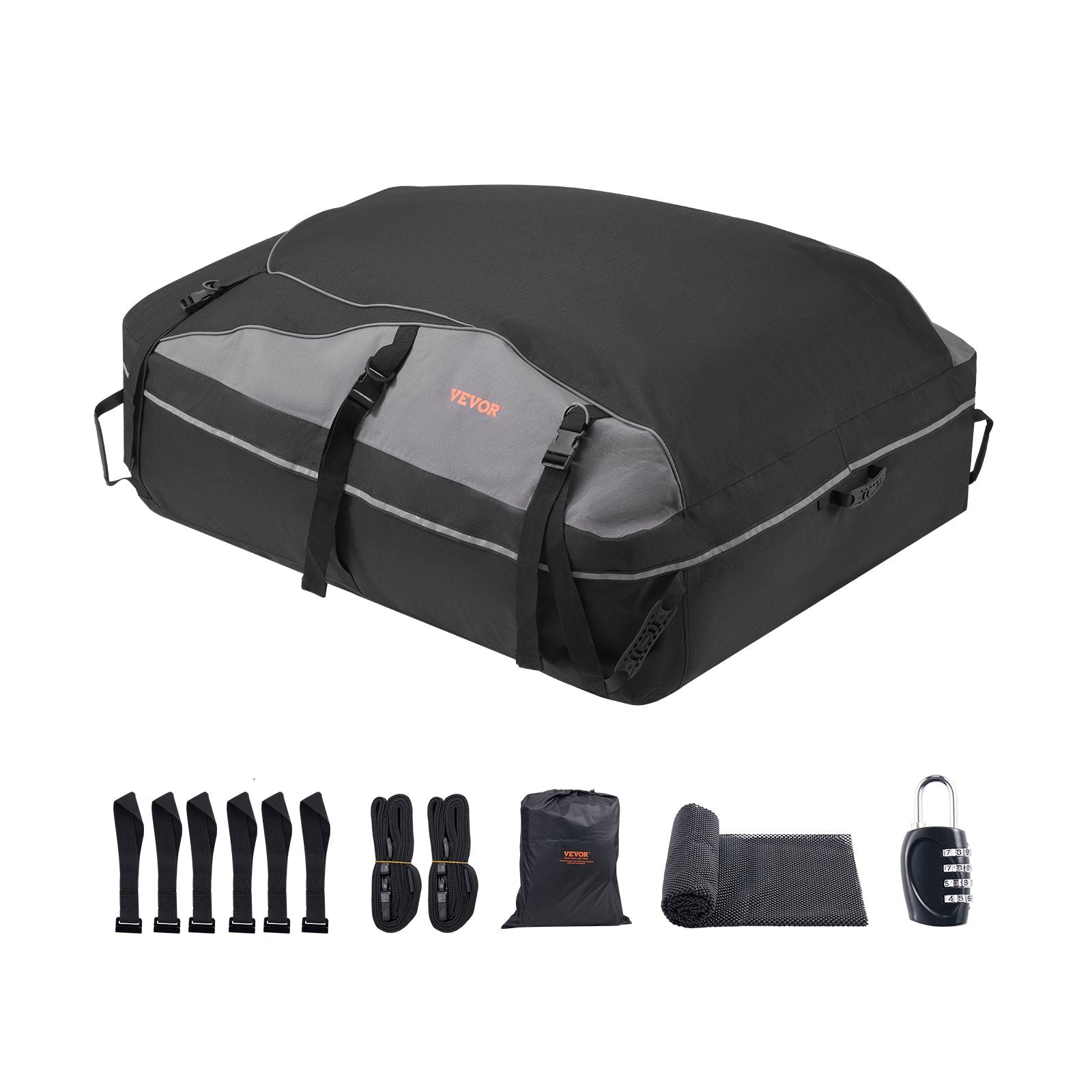 VEVOR Car Rooftop Cargo Carrier Bag 21 Cubic Feet Cargo Carrier for Car Roof 