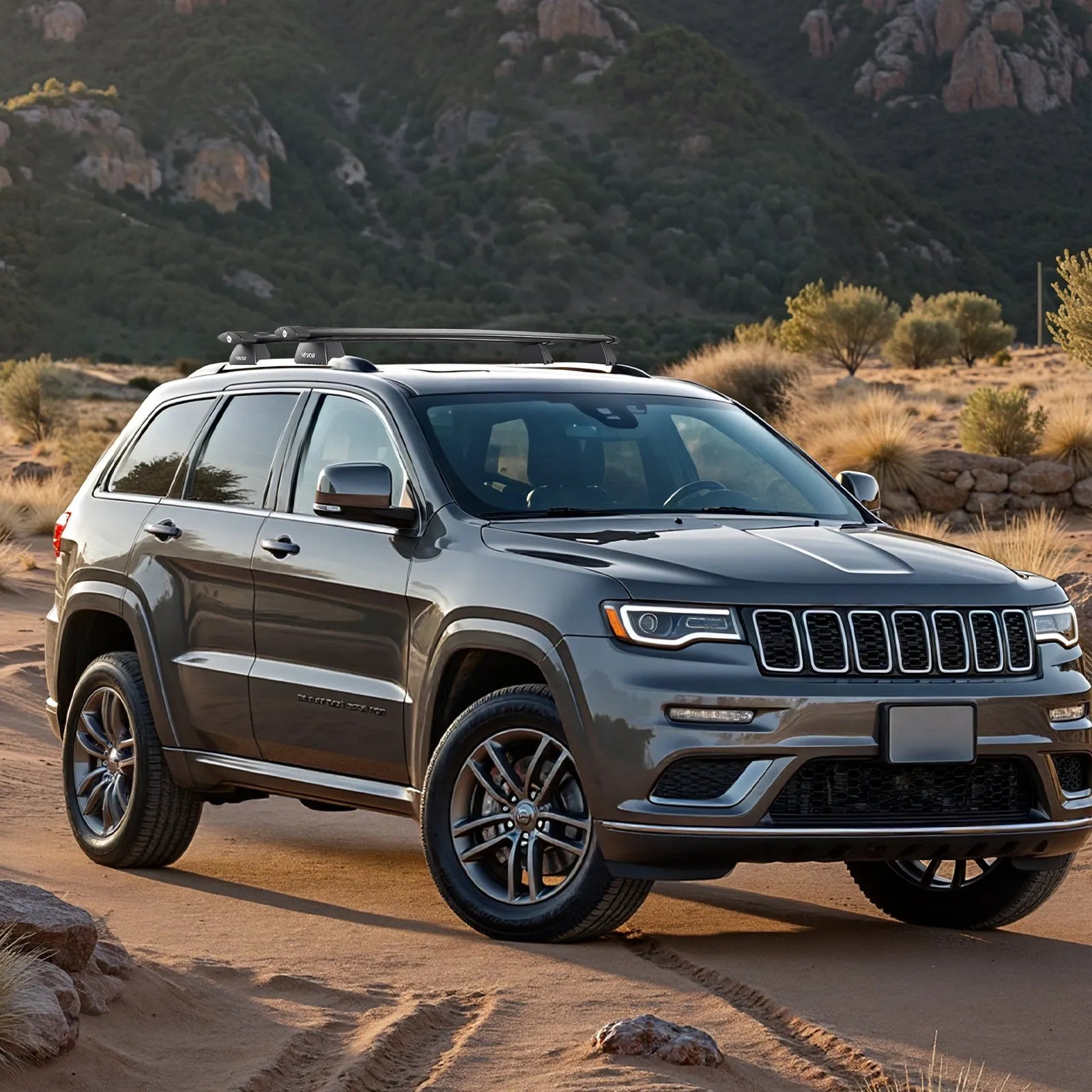 VEVOR Roof Rack Cross Bar for Jeep Grand Cherokee 2014-2023/2011-2021 with Rails