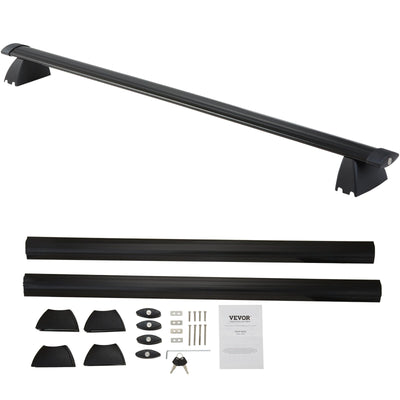 VEVOR Roof Rack Cross Bars, Compatible with 2011-2021 Jeep Grand Cherokee with Grooved Side Rails, 200lbs Load Capacity, Aluminum Crossbars with Locks, for Rooftop Cargo Carrier Bag Luggage Kayak Bike 