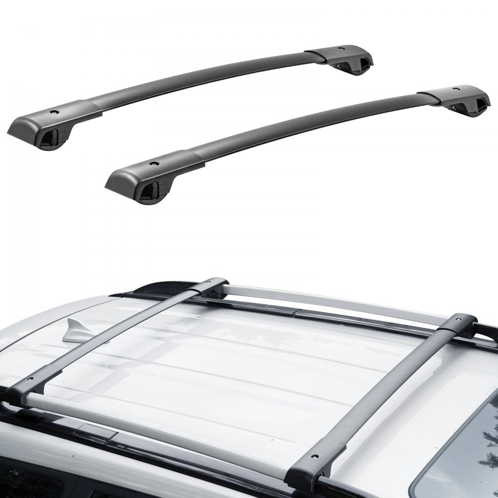 VEVOR Roof Rack Cross Bars, Fit for 2014-2022 Subaru Forester with Raised Side Rails, 200 lbs Load Capacity, Aluminum Crossbars with Locks, for Rooftop Cargo Carrier Bag Luggage Kayak Bike 