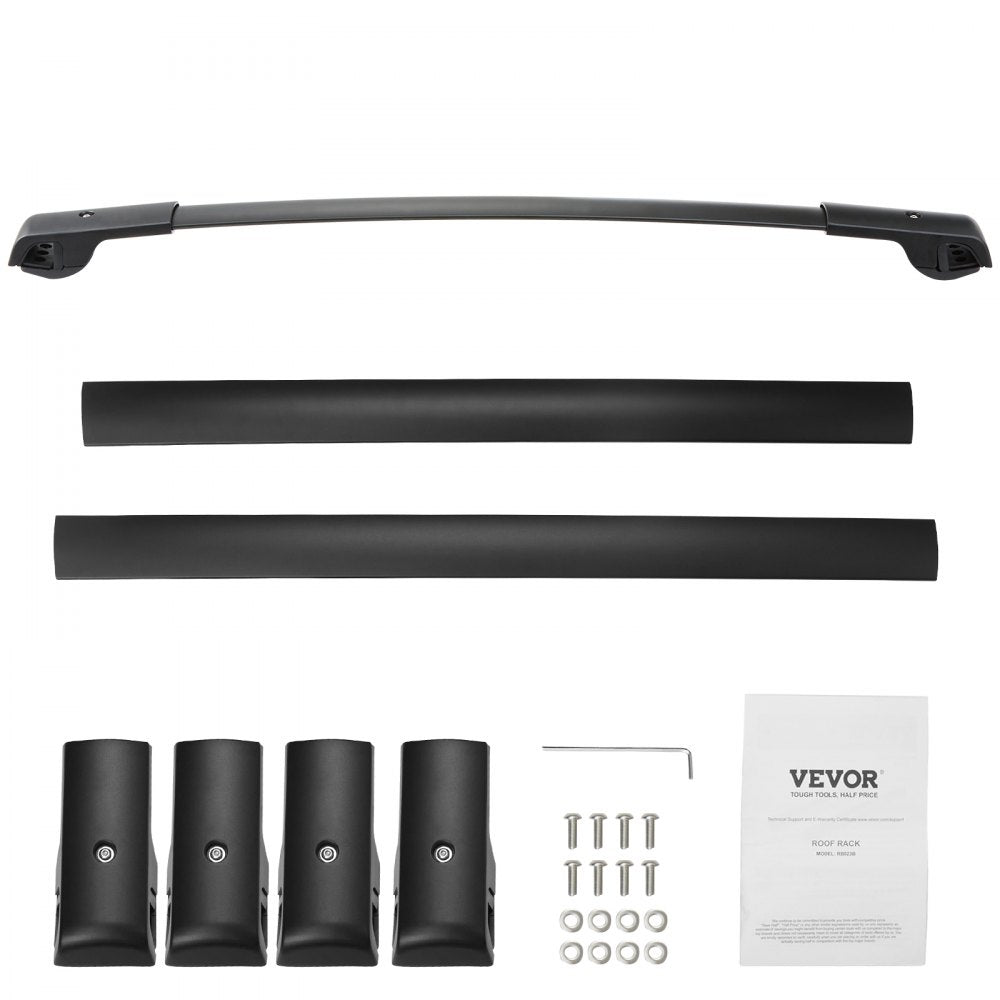 VEVOR Roof Rack Cross Bars, Fit for 2014-2022 Subaru Forester with Raised Side Rails, 200 lbs Load Capacity, Aluminum Crossbars with Locks, for Rooftop Cargo Carrier Bag Luggage Kayak Bike 
