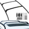 VEVOR Roof Rack Compatible with Mazda CX-5 CX5 2017 2018 2019 2021 4PCS Roof Rack Rail Cross Bar Crossbar