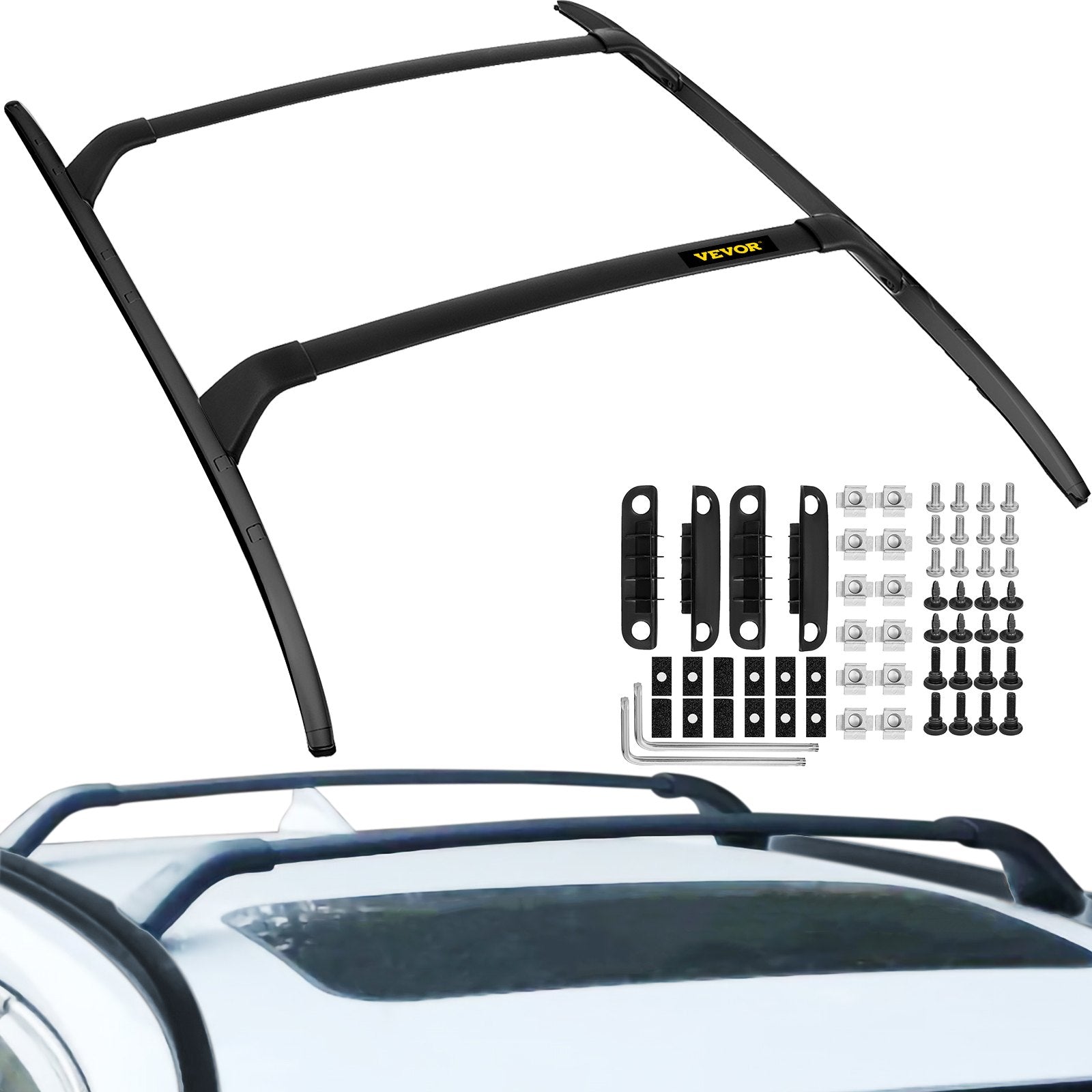 VEVOR Roof Rack Compatible with Mazda CX-5 CX5 2017 2018 2019 2021 4PCS Roof Rack Rail Cross Bar Crossbar 