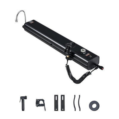 VEVOR 4.5 Gal Roof Rack Water Tank Portable Water Tank with Splash-Guard Panel 
