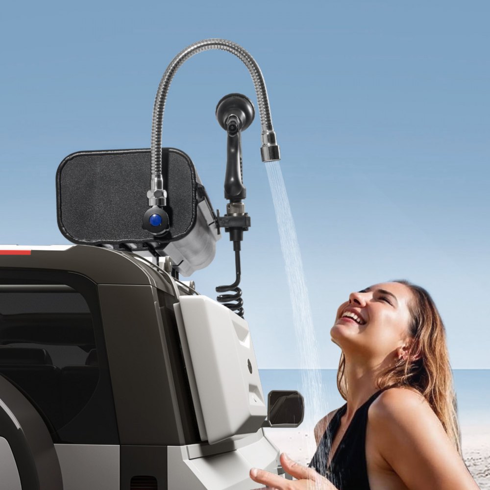 VEVOR 4 Gal Roof Rack Water Tank Portable Water Tank with Splash-Guard Panel 