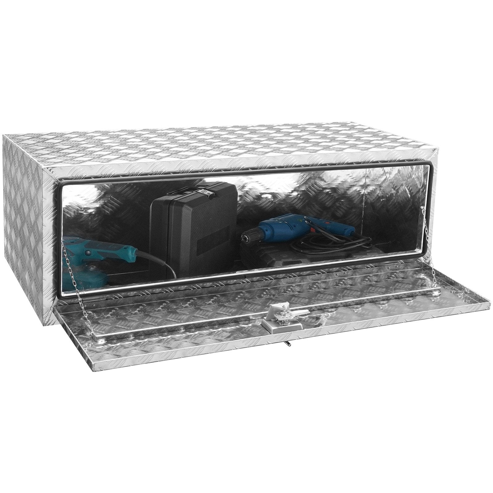 VEVOR Underbody Aluminum Truck Tool Box 48" x 24" x 24" Trailer RV Tool Storage 