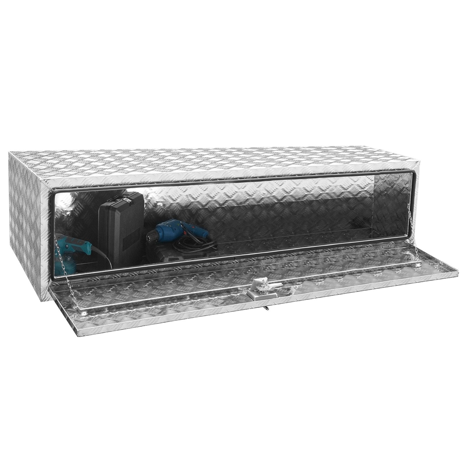 VEVOR Underbody Aluminum Truck Tool Box 60" x 24" x 24" Trailer RV Tool Storage 