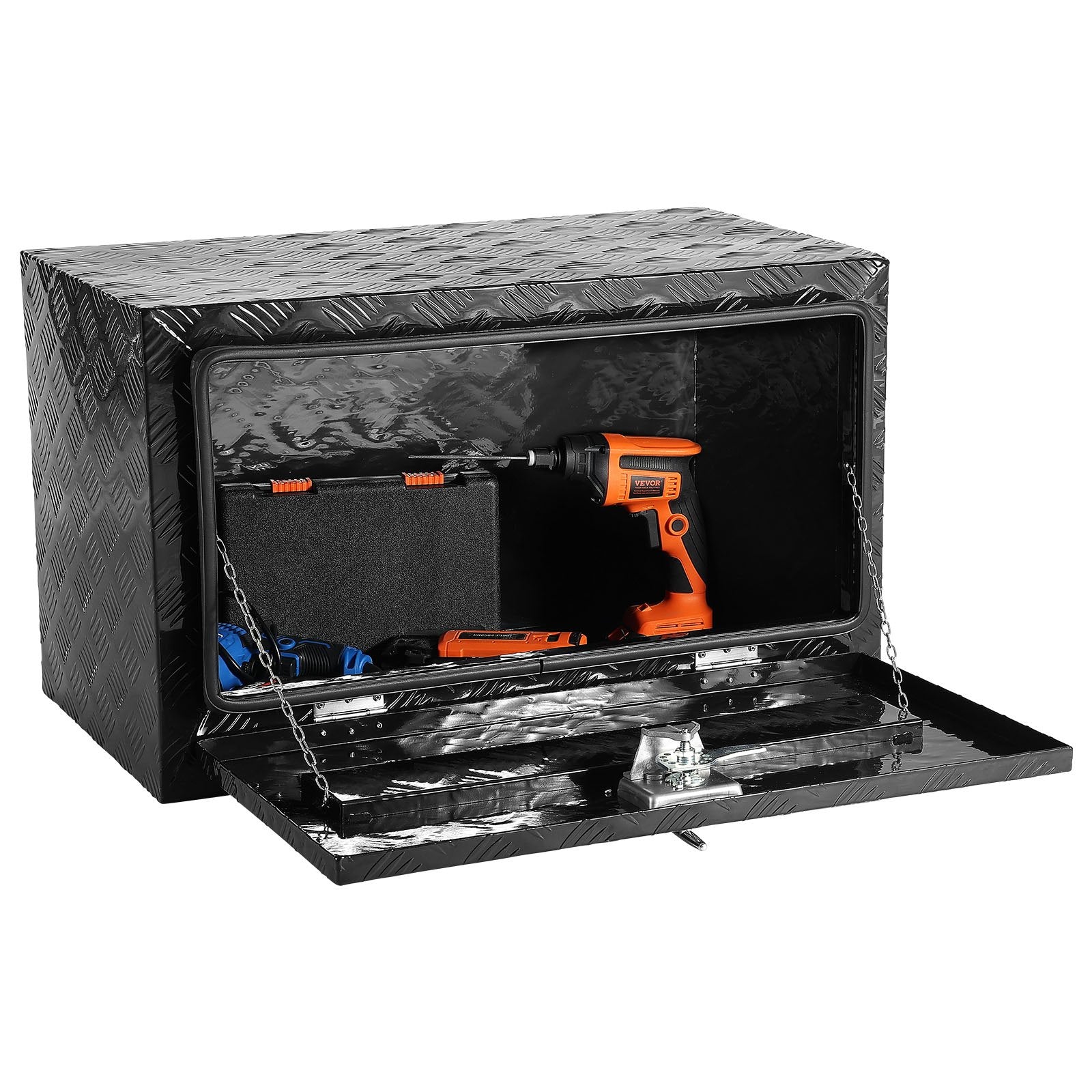 VEVOR Underbody Aluminum Truck Tool Box 30" x 14" x 16" Trailer RV Tool Storage 