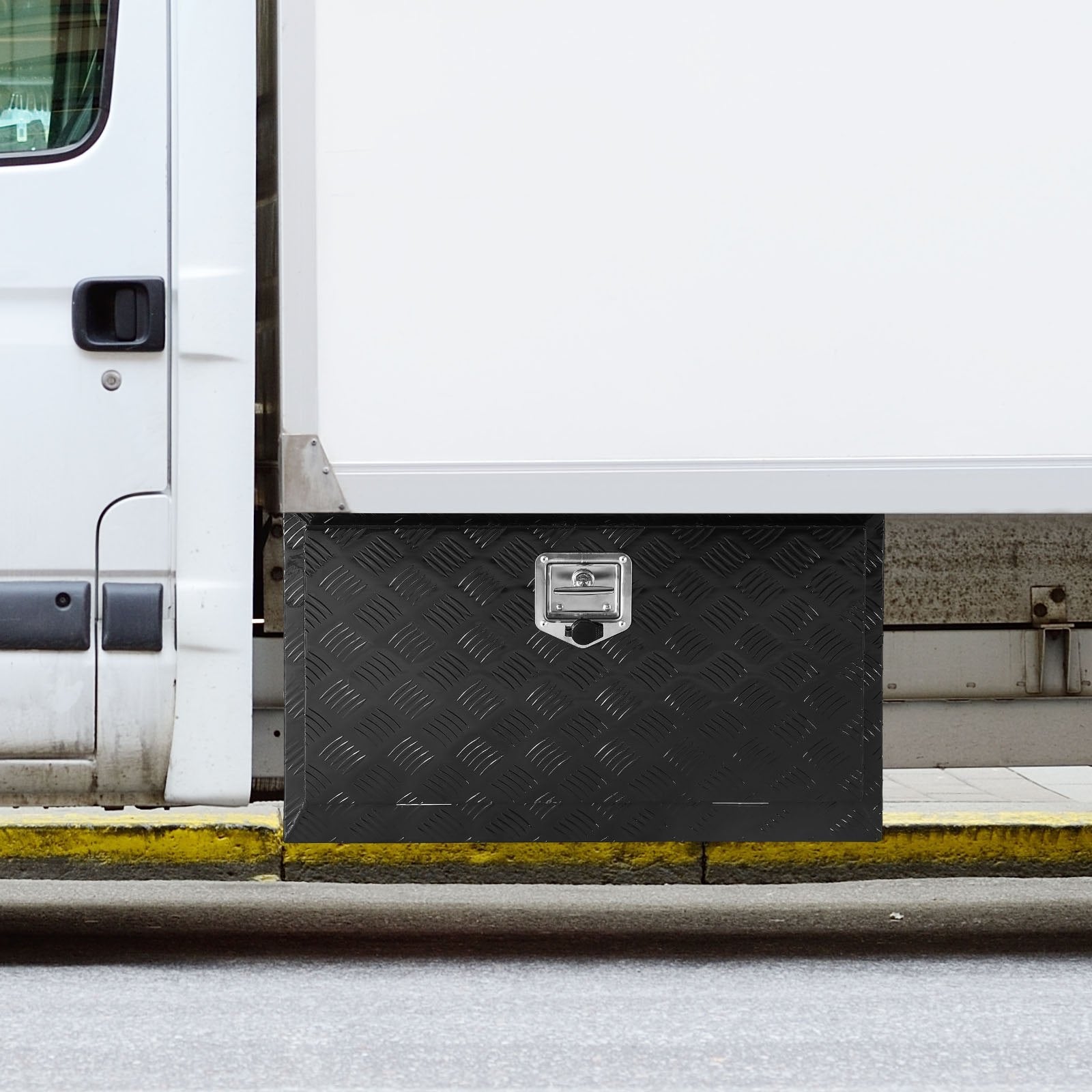 VEVOR Underbody Aluminum Truck Tool Box 30" x 17" x 18" Trailer RV Tool Storage 