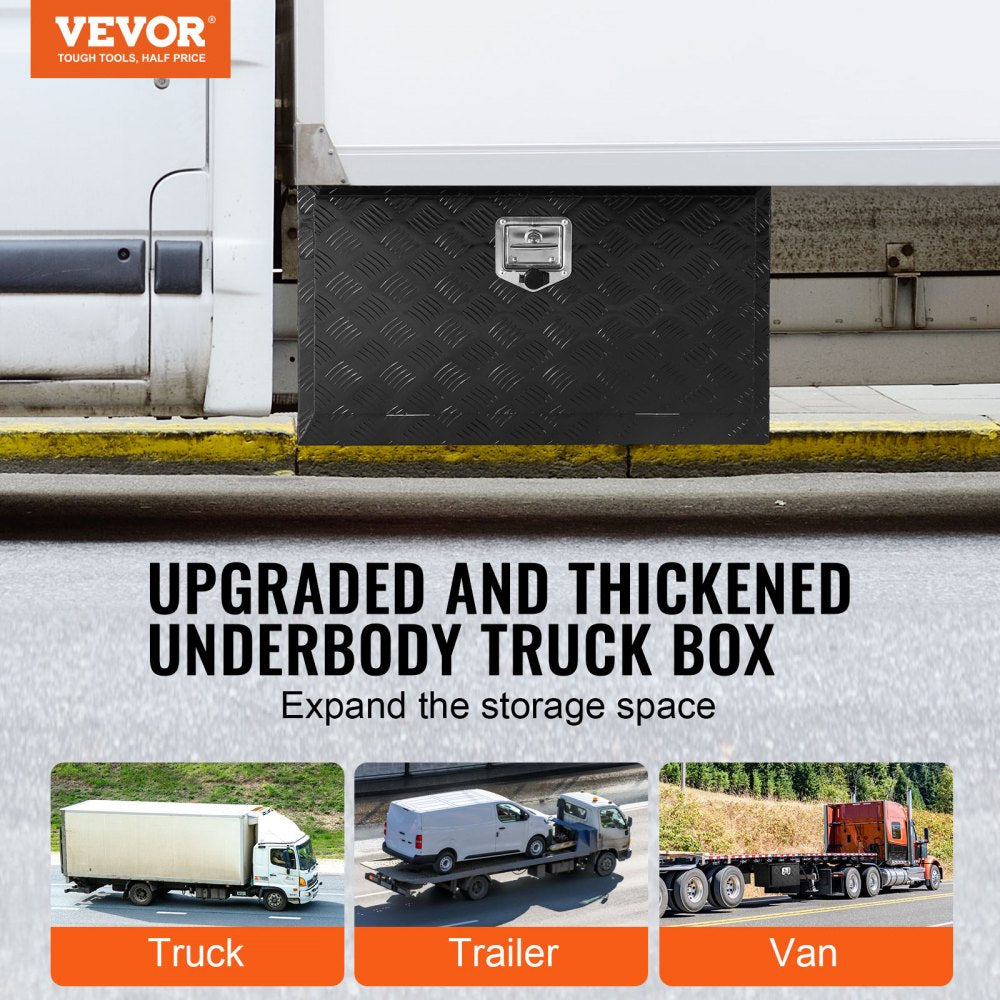 VEVOR Underbody Aluminum Truck Tool Box 36" x 14" x 16" Trailer RV Tool Storage 