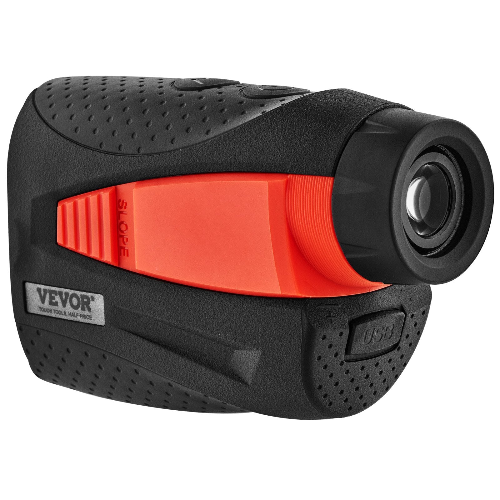 VEVOR Magnetic Golf Rangefinder, 1300 Yards Laser Golfing Hunting Range Finder, 6X Magnification Golfing Accessory with Distance Measuring, High-Precision Flag Lock Vibration, Slope, USB Charge 