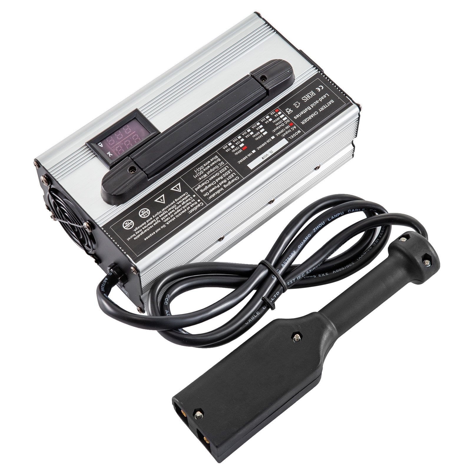 VEVOR 36V 18A Golf Cart Battery Charger Powerwise Plug with LED Indicator Lights 110V Club Car Charger for EzGo Ez-Go TXT Medalist D Style 