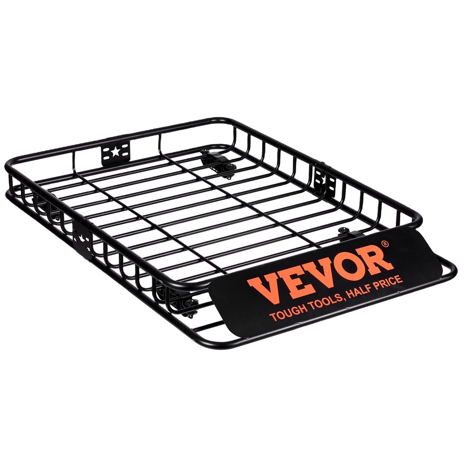 VEVOR Roof Rack Cargo Basket, 51" x 36" x 5" Rooftop Cargo Carrier w/ 15 Cu Ft Waterproof Cargo Bag, 200 LBS Capacity Universal Rack Carrier for SUV, Truck 