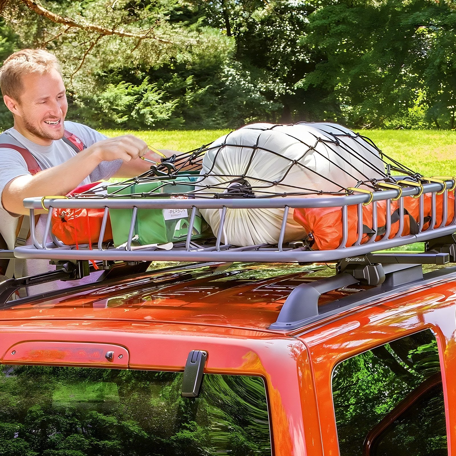 VEVOR Cargo Net Heavy Duty Bungee Cargo Net 7.2' x 10.8' Stretchable for Trucks 