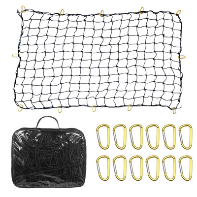 VEVOR Cargo Net Heavy Duty Bungee Cargo Net 7.2' x 10.8' Stretchable for Trucks 