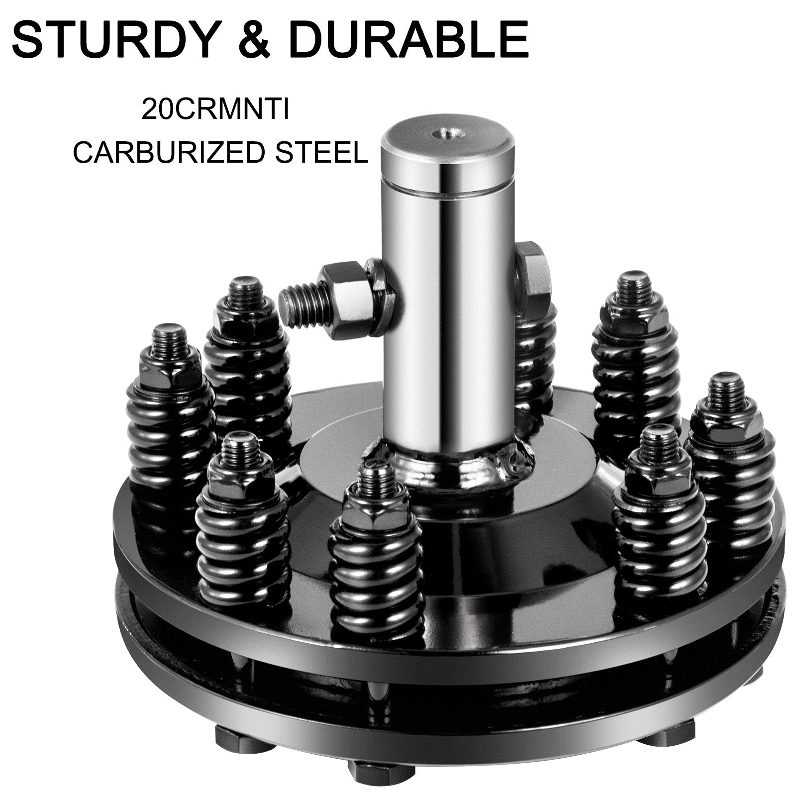 VEVOR Slip Clutch, 1 3/8” PTO Slip Clutch, Smooth Round Ends PTO Friction Clutch, Carburized Steel Tractor Slip Clutch, Adjustable Rotary Cutter Slip Clutch, Black Brush Hog Slip Clutch for PTO Shaft 