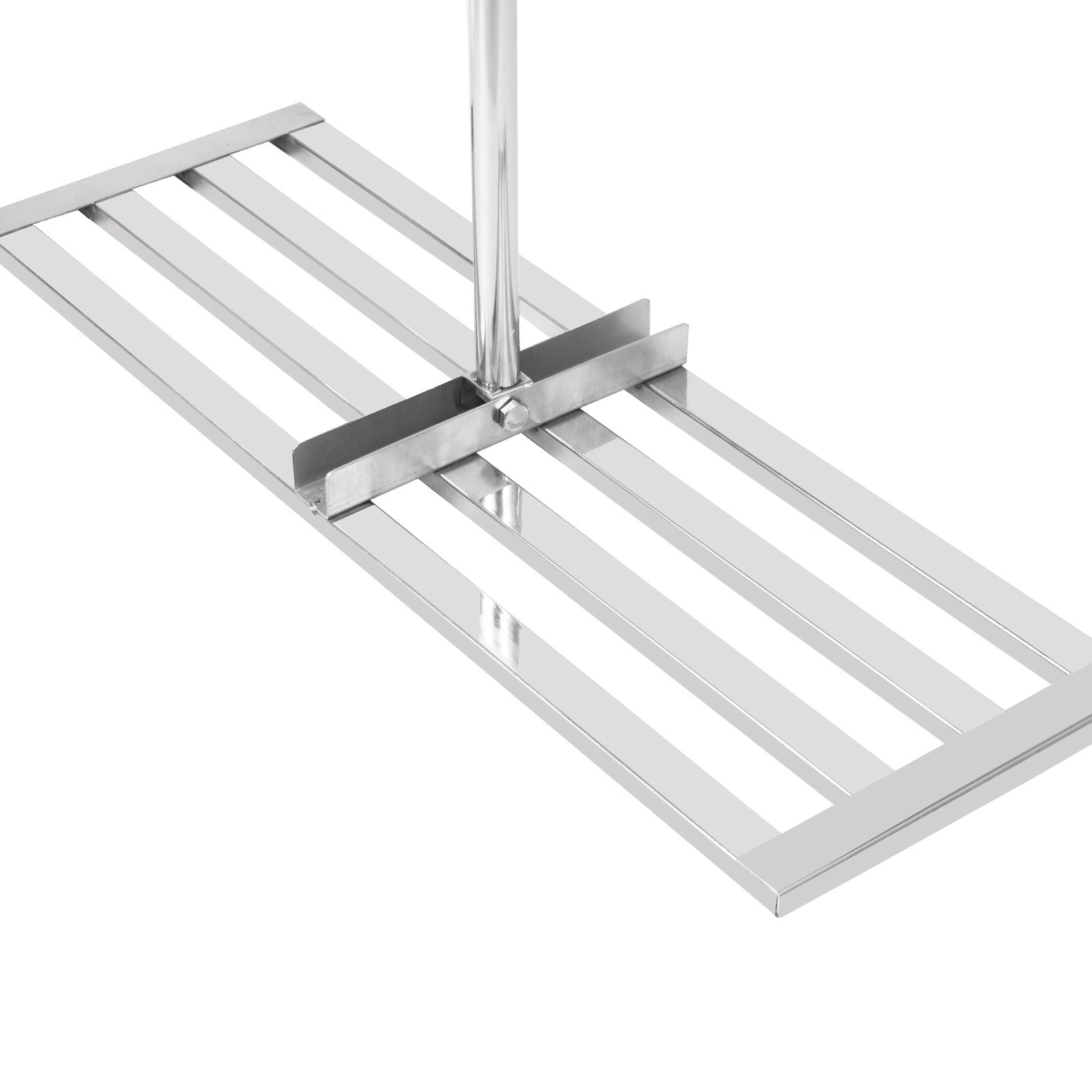 VEVOR Lawn Leveler Tool 17 x 10 in, Lawn Leveling Rake with 77 in Long Handle, Soil Leveling Tool Stainless Steel, Leveling Soil Dirt or Sand Ground Surface for Yard Garden Ground and Golf Lawn 