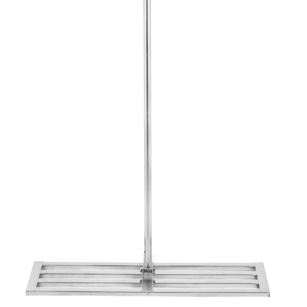 VEVOR Lawn Leveler Tool 30 x 10 in, Lawn Leveling Rake with 77 in Long Handle, Soil Leveling Tool Stainless Steel, Leveling Soil Dirt or Sand Ground Surface for Yard Garden Ground and Golf Lawn 