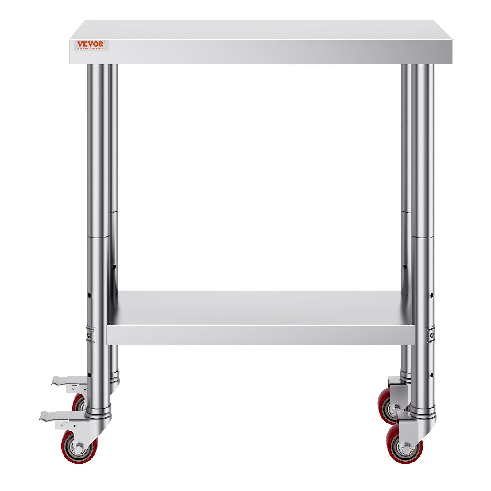 Work Table With Wheels 30"x12" Laundry Room Non-magnetic Table Overshelf Hot 