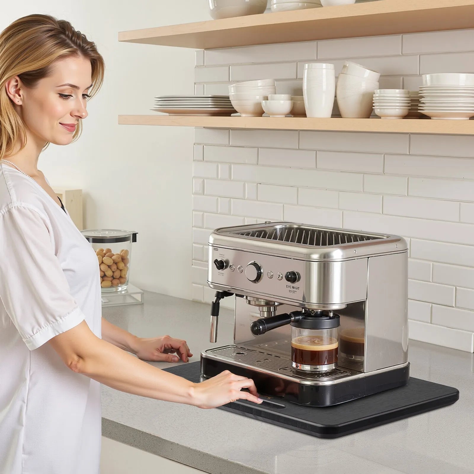 VEVOR Appliance Slider 13 x 16 in Sliding Tray for Coffee Maker Black