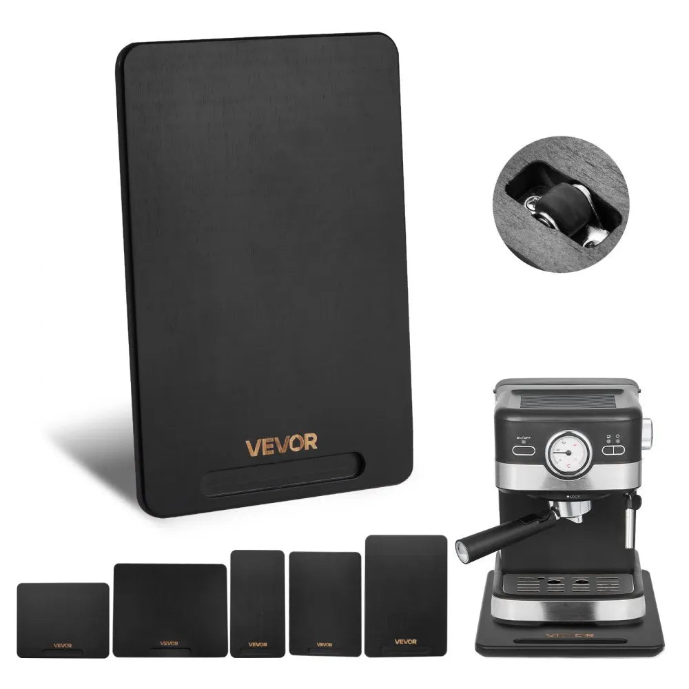 VEVOR Appliance Slider Tray –  Rolling Sliding Tray with Rubber Wheels, Black