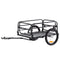 VEVOR Bike Cargo Trailer, 160 lbs Load Capacity, Heavy-Duty Bicycle Wagon Cart, Foldable Compact Storage & Quick Release with Universal Hitch, 16