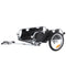 VEVOR Bike Cargo Trailer, 100 lbs Load Capacity, Heavy-Duty Bicycle Wagon Cart, Foldable Compact Storage & Quick Release with Universal Hitch, 16