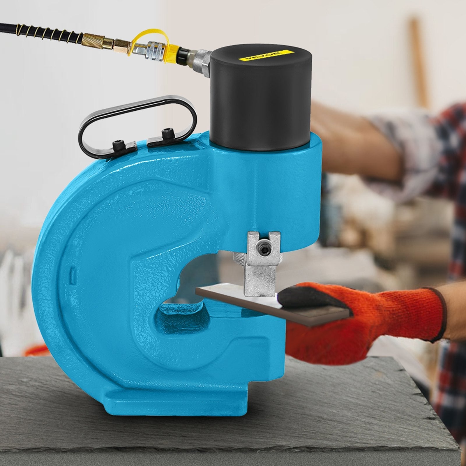 VEVOR CH-70 Hydraulic Hole Punching Tool 35T Hole Digger Force Puncher Smooth Hole Puncher for Iron Plate Copper Bar Aluminum Stainless Steel 