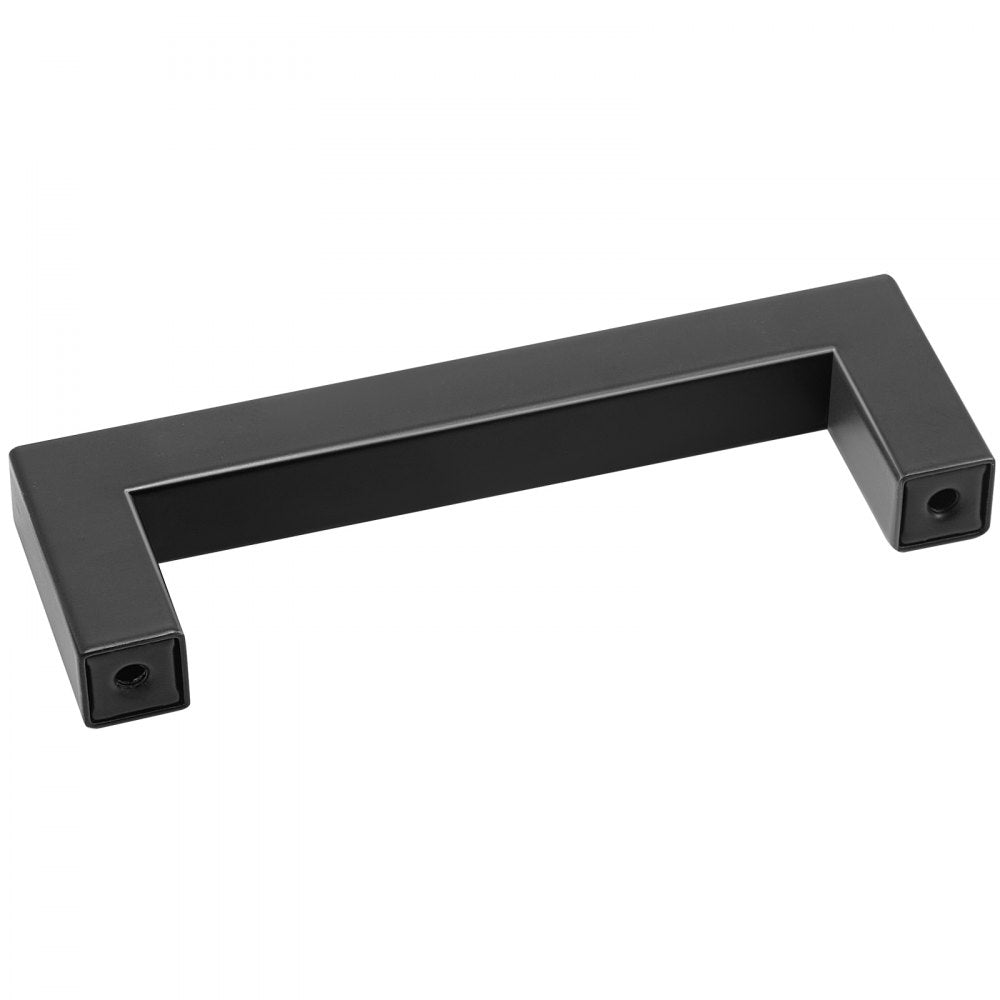 VEVOR 10 Pack Cabinet Pulls, 3.86in / 96mm Center to Center Slim Square Kitchen Cabinet Drawer, Stainless Steel Modern Kitchen Cupboard Door Handles for Kitchen Bathroom Bar Hardware Matte Black 