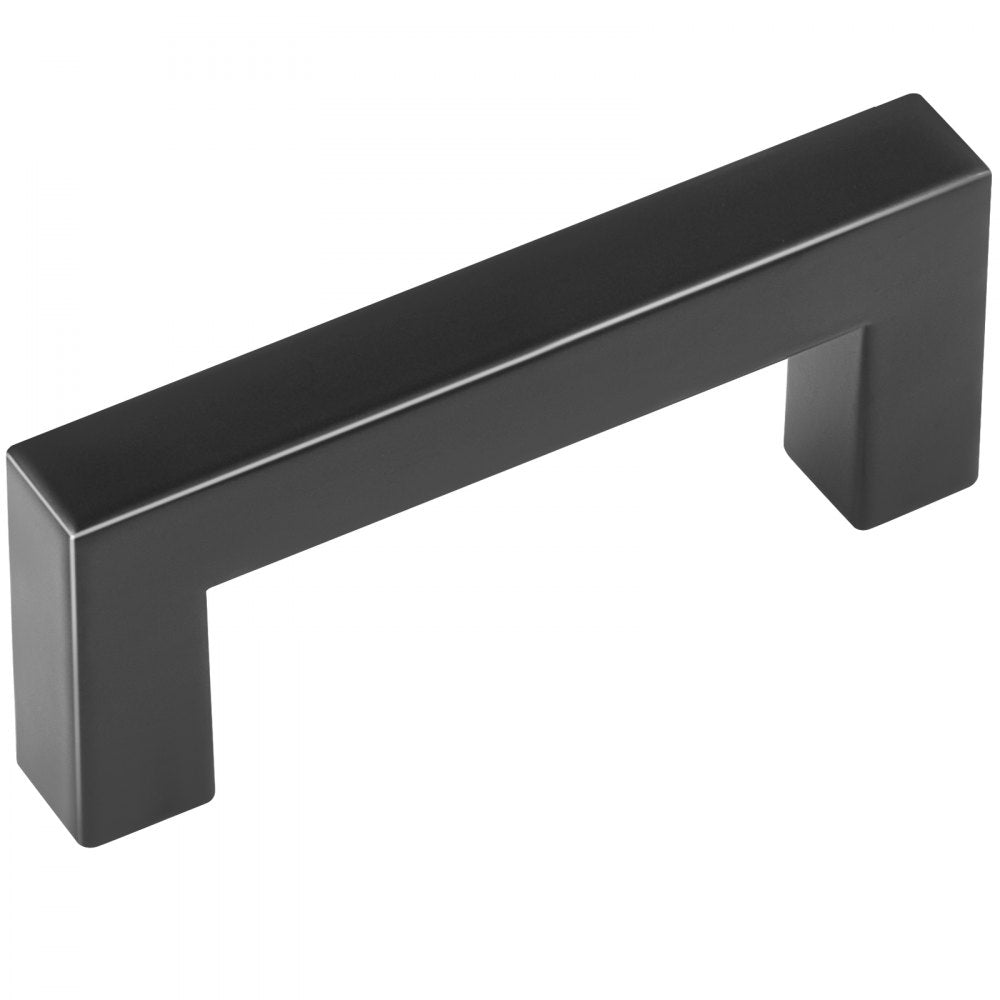 VEVOR 30 Pack Cabinet Pulls, 3in / 76mm Center to Center Slim Square Kitchen Cabinet Drawer, Stainless Steel Modern Kitchen Cupboard Door Handles for Kitchen Bathroom Bar Hardware Matte Black 