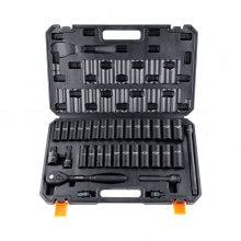 VEVOR 360 Degree Swivel Impact Sockets Set 14pcs 6-Point 3/8in Drive Socket Set 